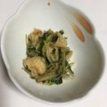クック91DJPO☆'s cooksnap of when they made 節約レシピ!!豆苗入り鶏皮炒め.