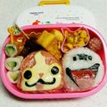 クックXXYOKH☆'s cooksnap of when they made まんまる妖怪ウォッチおにぎり♪キャラ弁.