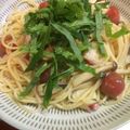 ぱぱぱぱぱんちゃん's cooksnap of when they made ☆タコとトマトと大葉のスパゲッティ−ニ☆.