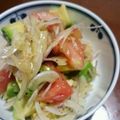 にこにこりょこ's cooksnap of when they made アボガド トマトのさっぱりサラダ.