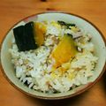 南北磁石's cooksnap of when they made 炊飯器で☆かぼツナピラフ.