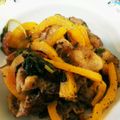 クック159SC7☆'s cooksnap of when they made 豚薄切り肉とパプリカの生姜焼きサラダ♪.