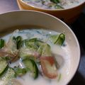 きゃな≡☆'s cooksnap of when they made めんつゆで…ひんやり冷たい豆乳スープ♪.