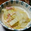 ♡Catherine's cooksnap of when they made 白菜とベーコンの煮びたし.