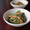 creo's cooksnap of when they made いんげんと蒸し鶏の中華風ごま和え.