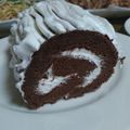ユノ★メティス's cooksnap of when they made チョコ入り♡しっとりチョコロールケーキ♬.