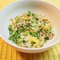 バカリャウ's cooksnap of when they made あみえびと水菜　ナンプラーで炒飯.