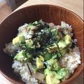 caruga's cooksnap of when they made 縞鯵のアボカド漬け.