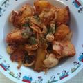 菜織実's cooksnap of when they made じゃがマヨ・タコキムチ.