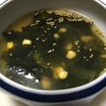 クックI6NLMD☆'s cooksnap of when they made わかめとコーンの韓国風スープ.
