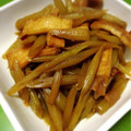 クックK3JV13☆'s cooksnap of when they made しゃきしゃきフキの油炒めinさつま揚げ.