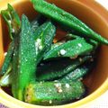 ヨッチこ's cooksnap of when they made アンチエイジング！オクラのごま和え♪.