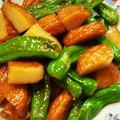 Macaw's cooksnap of when they made ＊さつま揚げ＊しし唐＊の醤油炒め。.