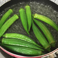 おっちむ＊'s cooksnap of when they made オクラ　下ごしらえ　保存法.