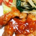 みつば635's cooksnap of when they made 豚モモ肉の竜田焼き　甘酢ソース.