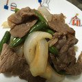 クックEDPHYG☆'s cooksnap of when they made 牛肉と玉ねぎのすき焼き風炒め.