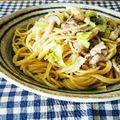 kururin18's cooksnap of when they made キャベツとマイタケのスパゲッティ.