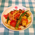 龍青空ママ's cooksnap of when they made 厚揚げと卵の炒め物.