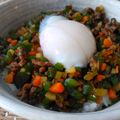 NAGANO久留米's cooksnap of when they made ピーマンとひき肉のどんぶり.