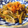 ManuYs's cooksnap of when they made 具沢山な引き煮〆〜山菜、根菜、乾物で。.