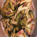 まいはーママ's cooksnap of when they made エリンギと茄子とベーコンのバター炒め.