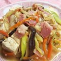 chocoraママ's cooksnap of when they made 豆腐とベーコンの中華風煮込み.