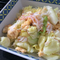 slgirl's cooksnap of when they made キャベツとカニカマの卵とじ.