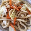 H♡S's cooksnap of when they made 惣菜屋で習っためんつゆ味の焼きうどん.