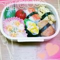 メガとん's cooksnap of when they made 運動会お弁当こども用可愛いお寿司ランチ！.