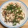 なにょき's cooksnap of when they made 簡単！ささみと明太マヨ和え大葉乗せ.