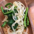 RINAmatin's cooksnap of when they made ☆ほうれん草ともやしのポン酢合え☆.