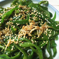 クックQT23CK☆'s cooksnap of when they made ピーマンとしらすのきんぴら.