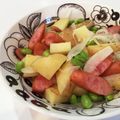 クックmi☆'s cooksnap of when they made ブロッコリ−とじゃがいものウインナー炒め.