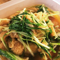☆碧mama☆'s cooksnap of when they made 豚肉とあげの水菜煮.