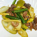 みとさま's cooksnap of when they made 豚肉と筍のオイスター炒め♪.