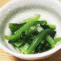 もんすてらー's cooksnap of when they made 小松菜のお浸しカラシ風味.