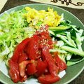 なるぱっど's cooksnap of when they made 驚異！スパゲティーが冷やし中華に変身.