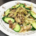 のまや's cooksnap of when they made 豚肉とミョウガとキュウリの炒めたん.