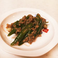 hirerimama's cooksnap of when they made 麻婆風♪ひき肉といんげんのピリ辛炒め.