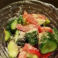 オコマリさん's cooksnap of when they made キュウリとトマトの胡麻和えサラダ.