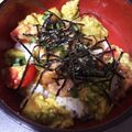 ブルちゃん☆'s cooksnap of when they made 絶品！鶏照り焼きとアボカドわさび丼.