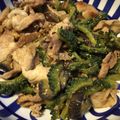 パフェうさこ♪'s cooksnap of when they made ゴーヤとなすの豚肉味噌炒め.