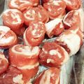☆はあ☆'s cooksnap of when they made 「自家製成型肉」ステーキ、米沢牛風味。.