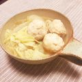 菜奈花's cooksnap of when they made 鶏団子と白菜のホッと煮.