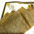 むぴょこぴょこん's cooksnap of when they made 焼き海苔　手抜きな切り方＆保存方法.