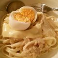 クックVNSB48☆'s cooksnap of when they made 冷製豆乳deカルボナーラ風そうめん.