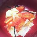 かーなぽん's cooksnap of when they made 簡単あと一品！キャベツとトマトの蒸し物.