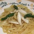 きらり流れ星's cooksnap of when they made きのことアスパラの和風パスタ.