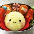 hajimeying's cooksnap of when they made ＊キャラ弁＊　いないいないばぁうーたん♪.