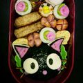 ひとみn♪'s cooksnap of when they made 黒猫＆くまちゃん魔女のキャラ弁♥.